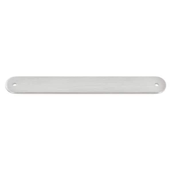 Gliderite Hardware 8 in. Satin Nickel Rounded Back Plate 7 in. Center to Center - 8343-178-SN 8343-178-SN-1 - main